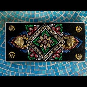 Antique Bronze Hooks Boho Gypsy Wall Plaque Hanger